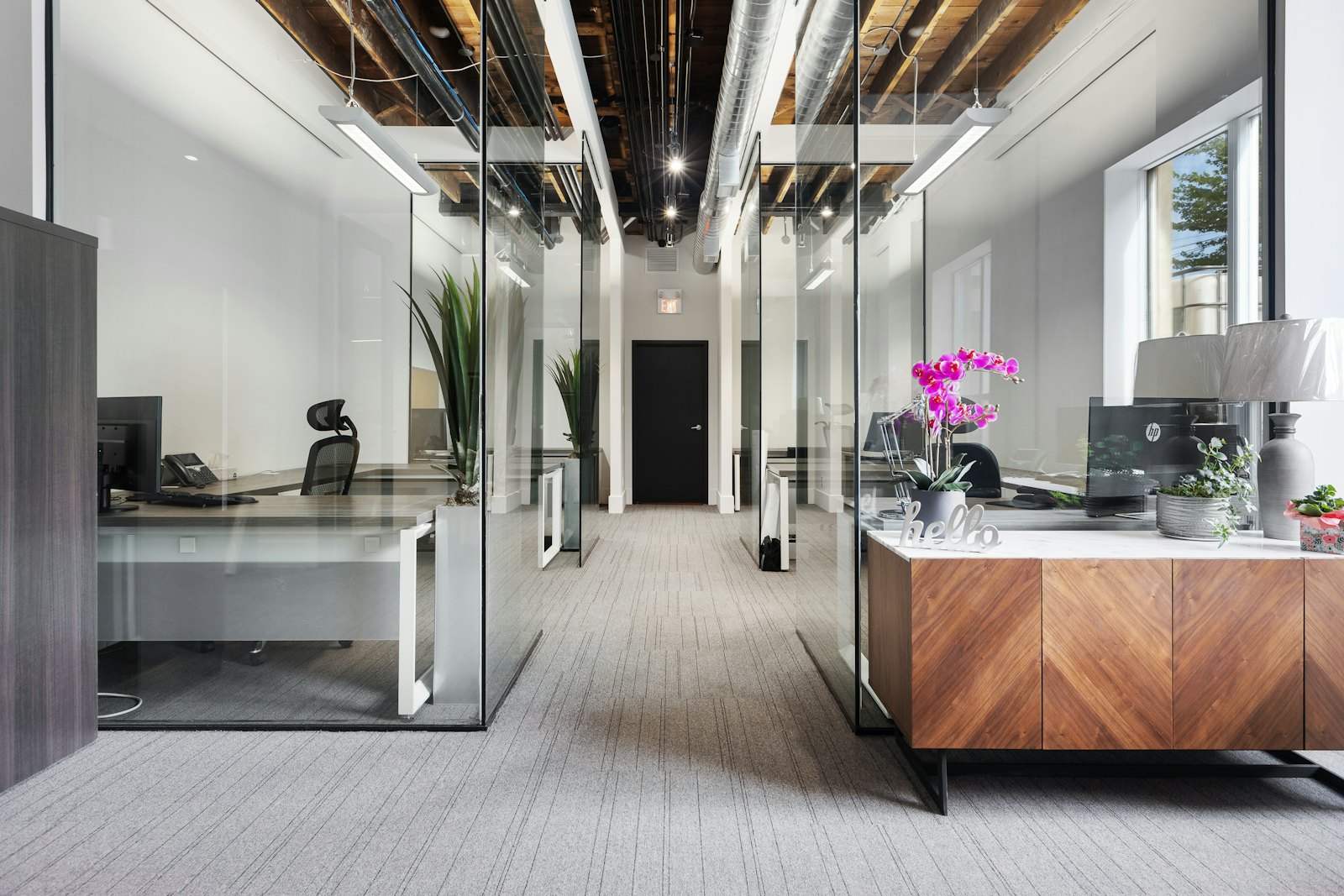 A property and lettings office at work