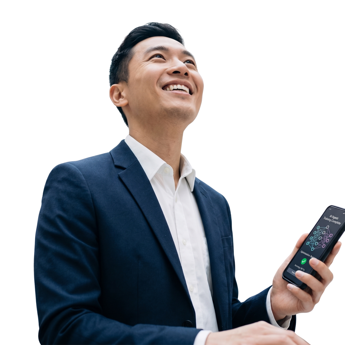 A business leader using AI with confidence